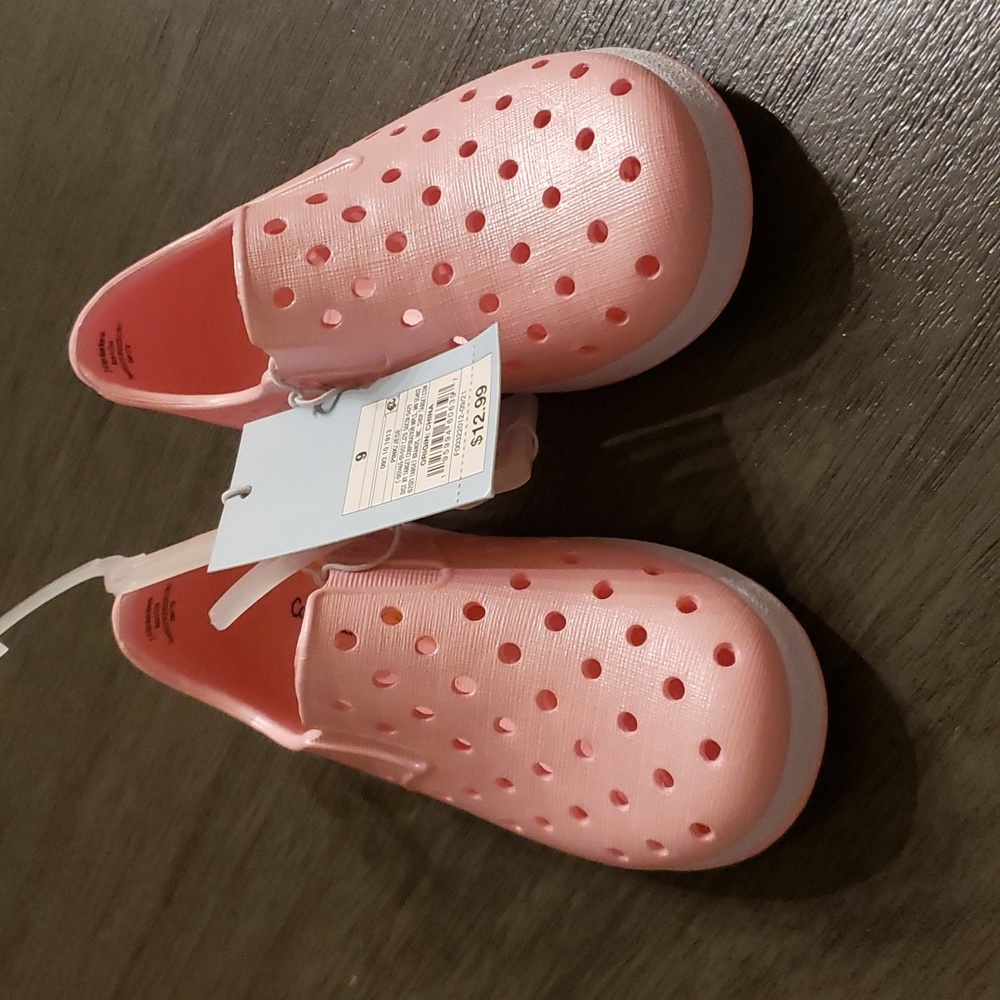 Cat & Jack water shoes, clog, pink 9
